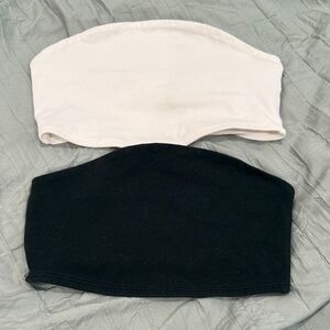 Wild Fable Black and White Crop Tops